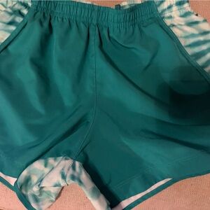 Girl’s Athletic Shorts in Teal